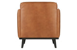 Statement Armchair w/recycled leather, Cognac