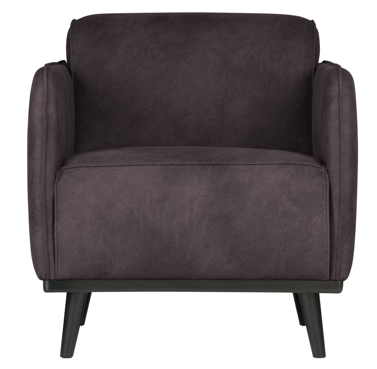 Statement Armchair w/recycled leather, Gray