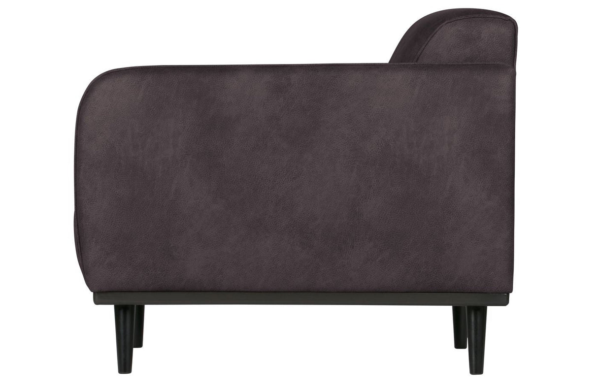 Statement Armchair w/recycled leather, Gray