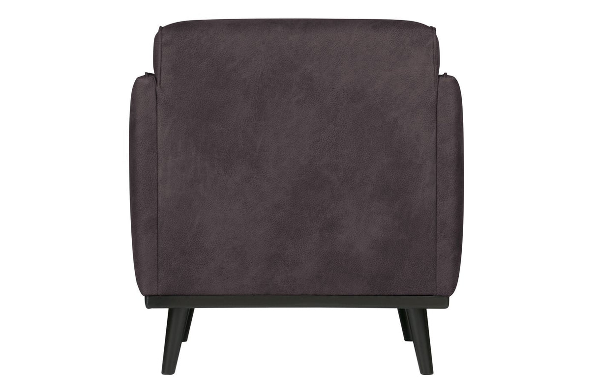 Statement Armchair w/recycled leather, Gray