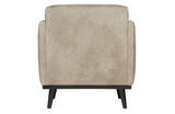 Statement Armchair w/plastic, Elephant Skin