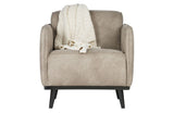 Statement Armchair w/plastic, Elephant Skin