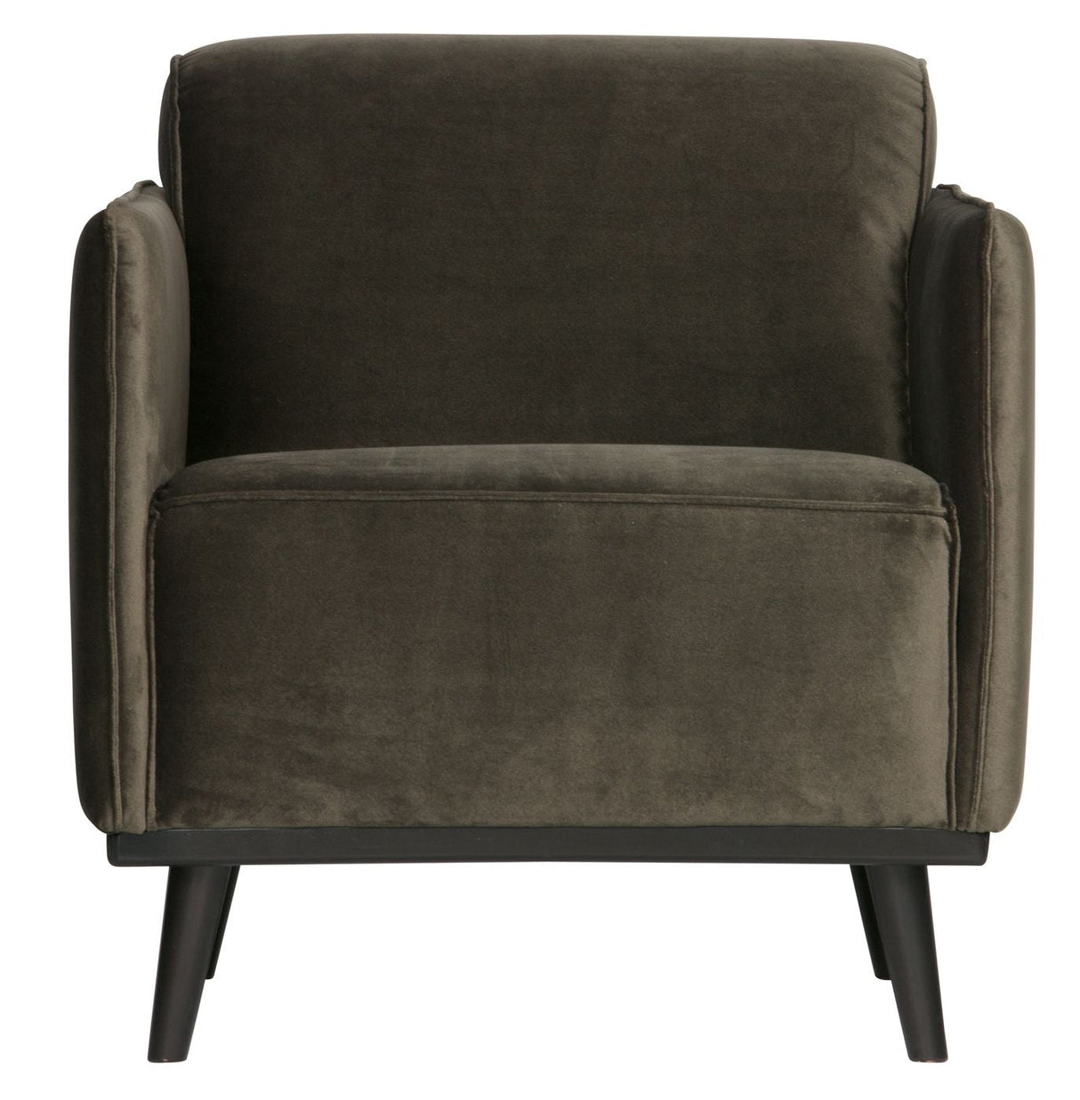 Statement Armchair w/velvet, Warm Green