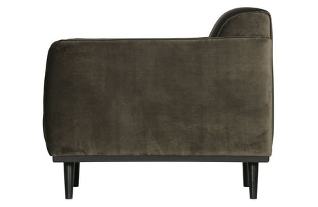 Statement Armchair w/velvet, Warm Green