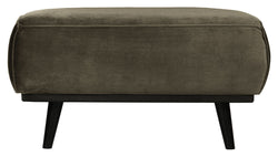 Statement Pouf, Warm Green Velvet