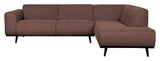 Statement Sofa with right-facing chaise, Coffee Bouclé