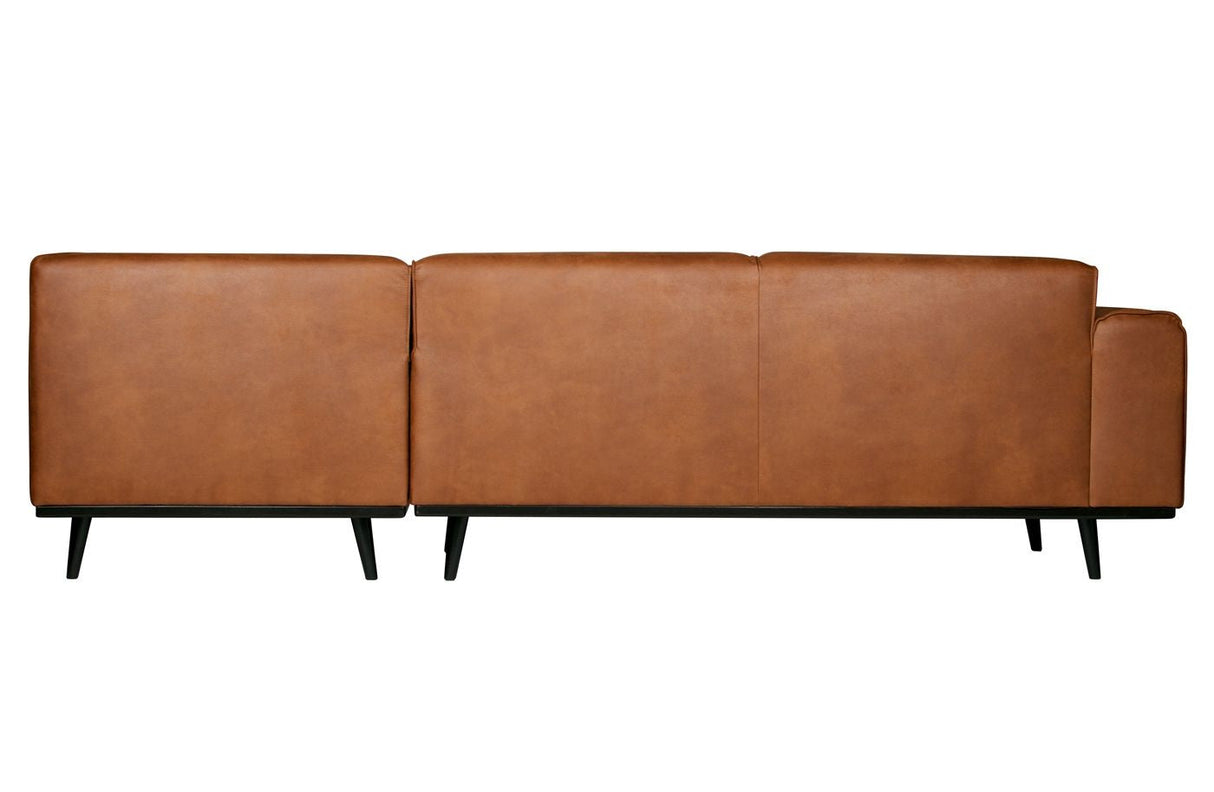 Statement Corner sofa with open-end right, Cognac