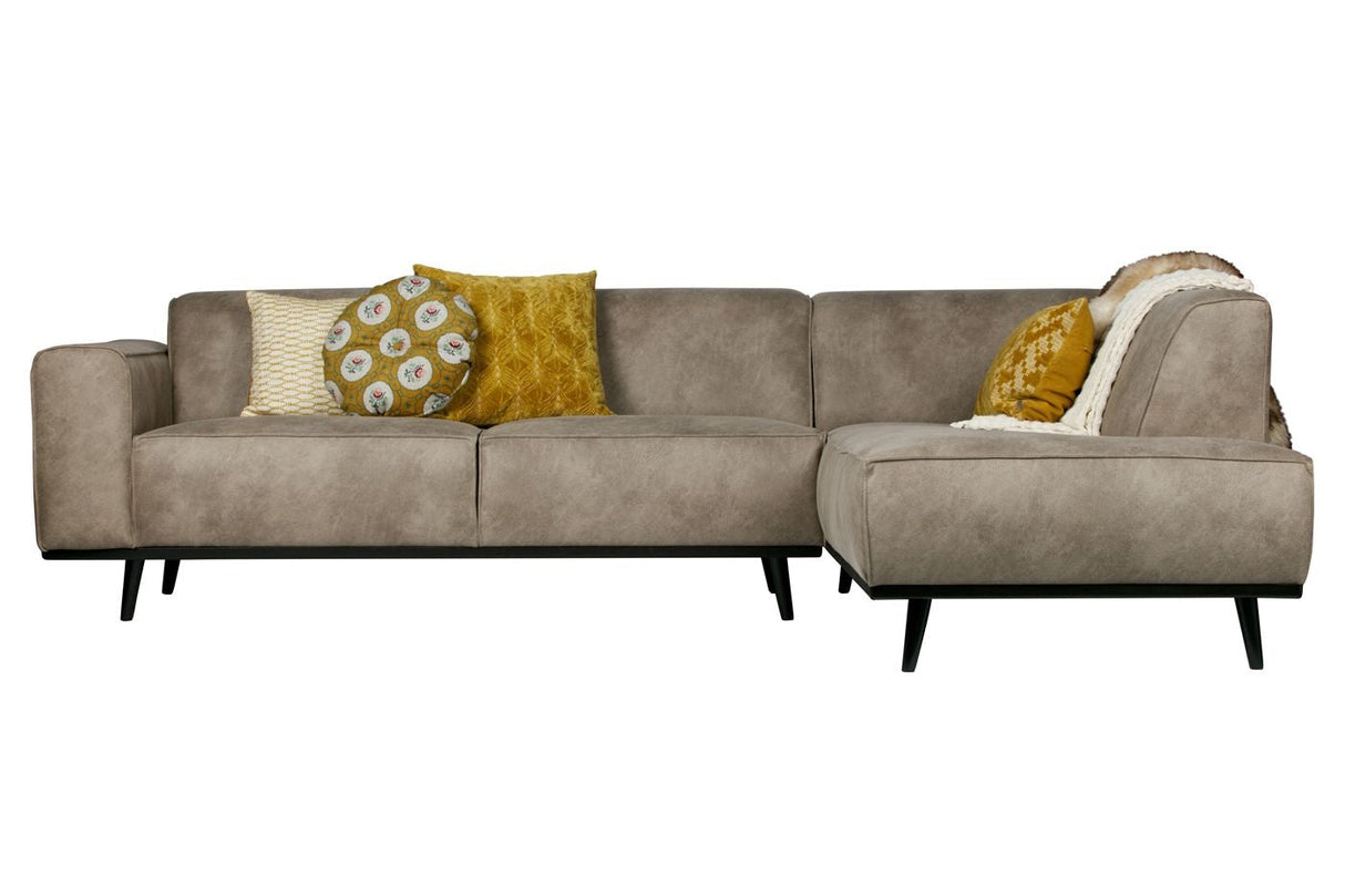 Statement Sofa w/right facing chaise - Elephant Skin