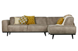 Statement Sofa w/right facing chaise - Elephant Skin