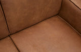 Statement Corner sofa with open-end left, Cognac