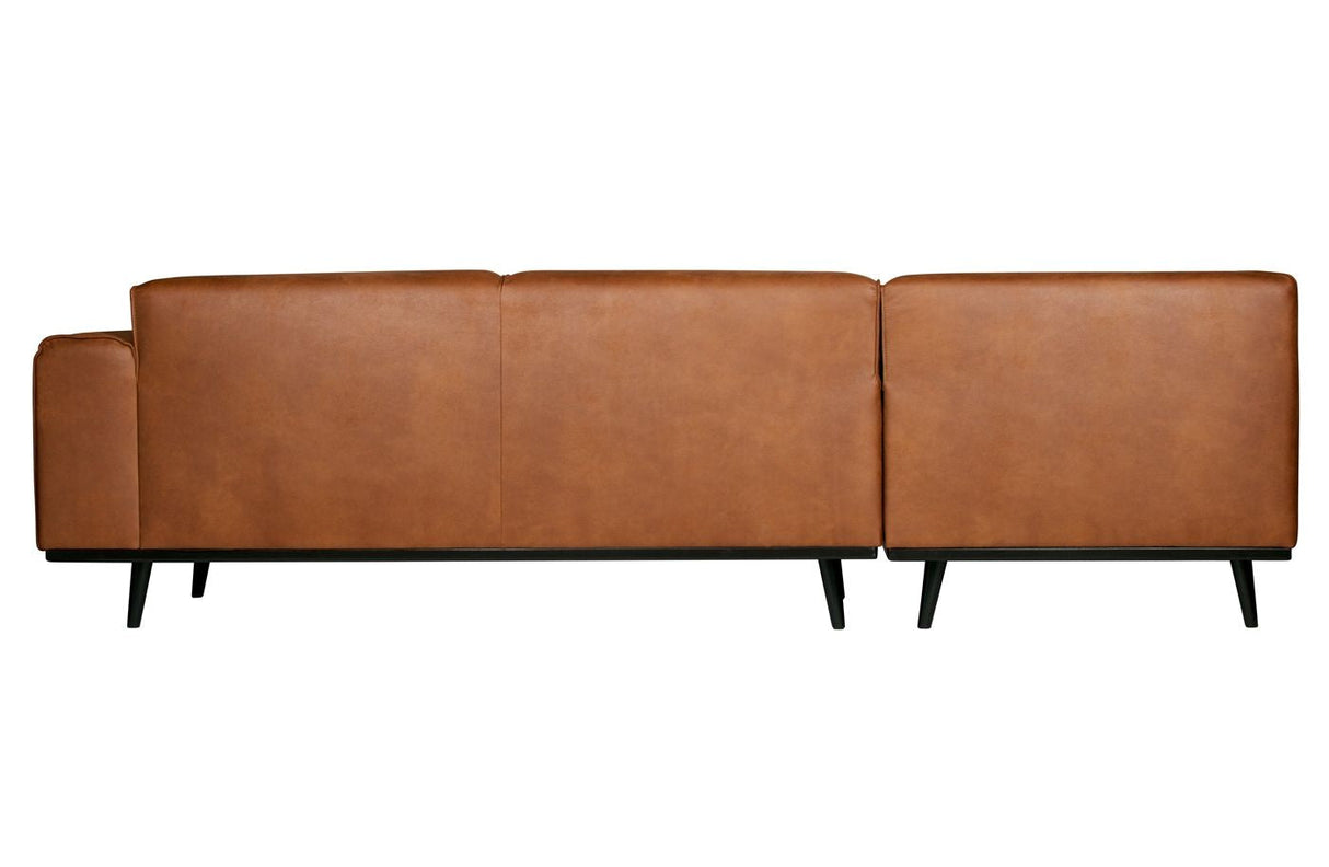 Statement Corner sofa with open-end left, Cognac