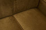 Statement Sofa with left-facing chaise, Honey yellow velvet