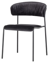 Twitch Dining chair, Black velvet