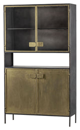 Display cabinet 190x110 - Antique brass/black