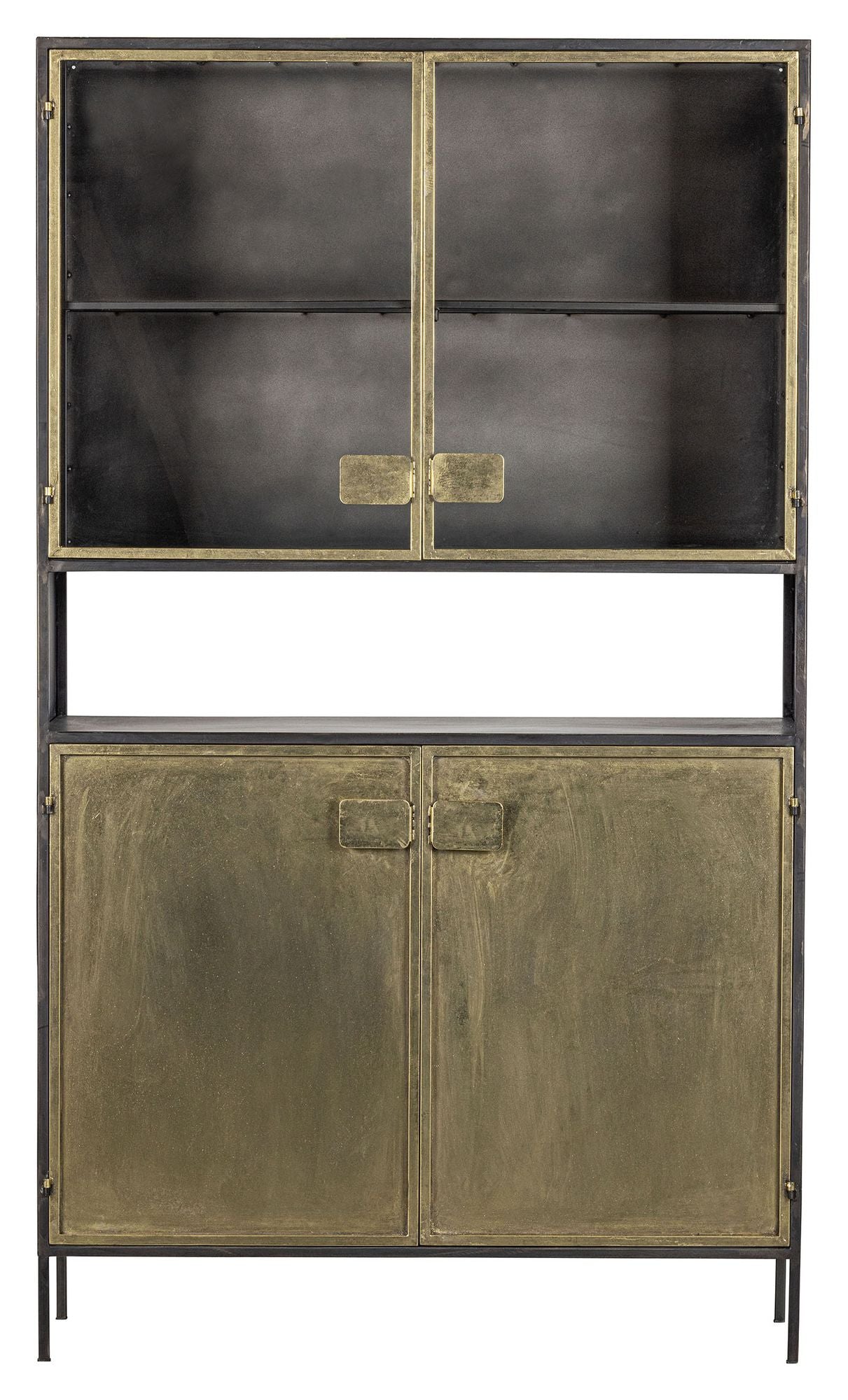 Display cabinet 190x110 - Antique brass/black