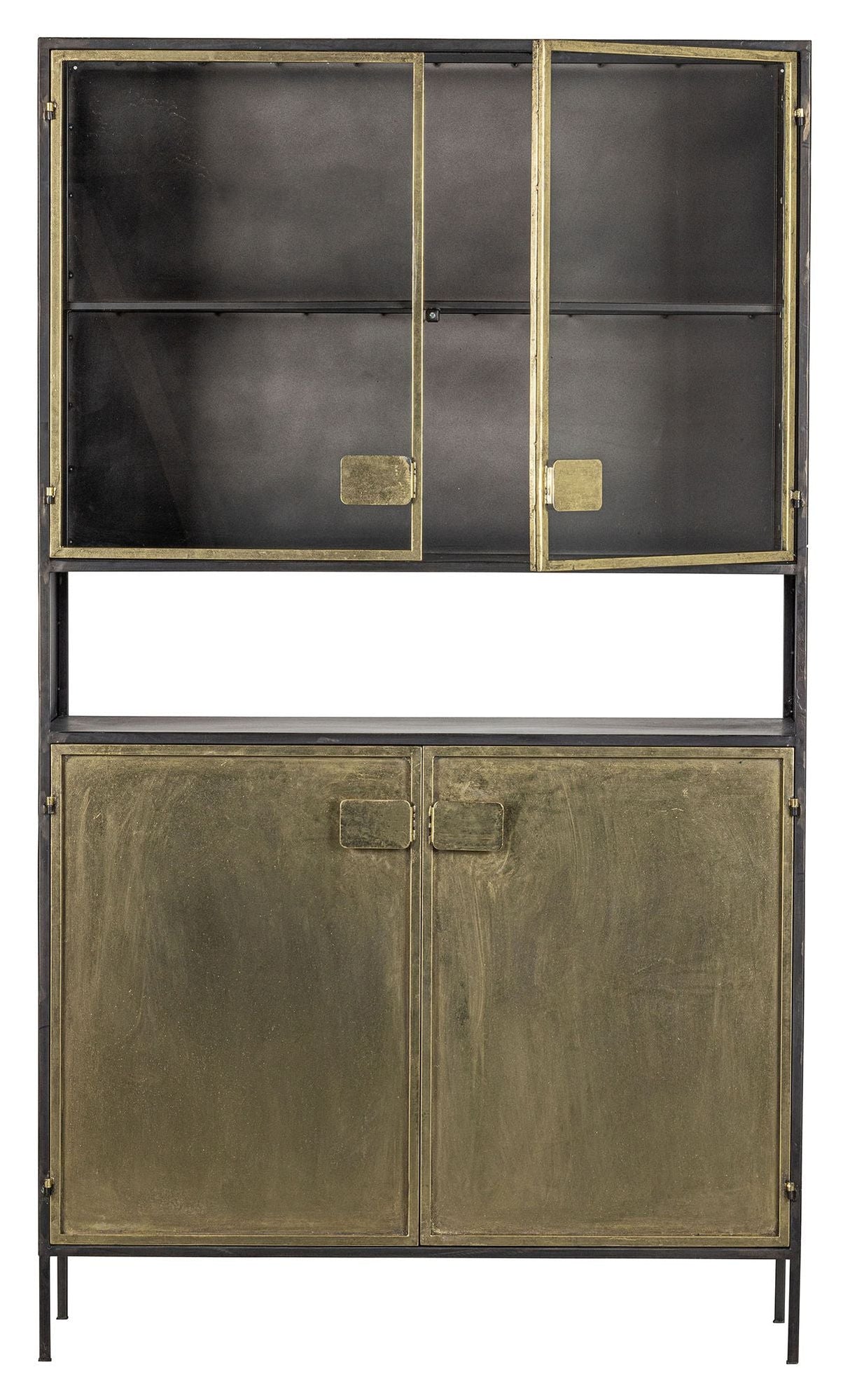 Display cabinet 190x110 - Antique brass/black