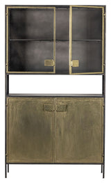 Display cabinet 190x110 - Antique brass/black