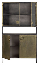 Display cabinet 190x110 - Antique brass/black