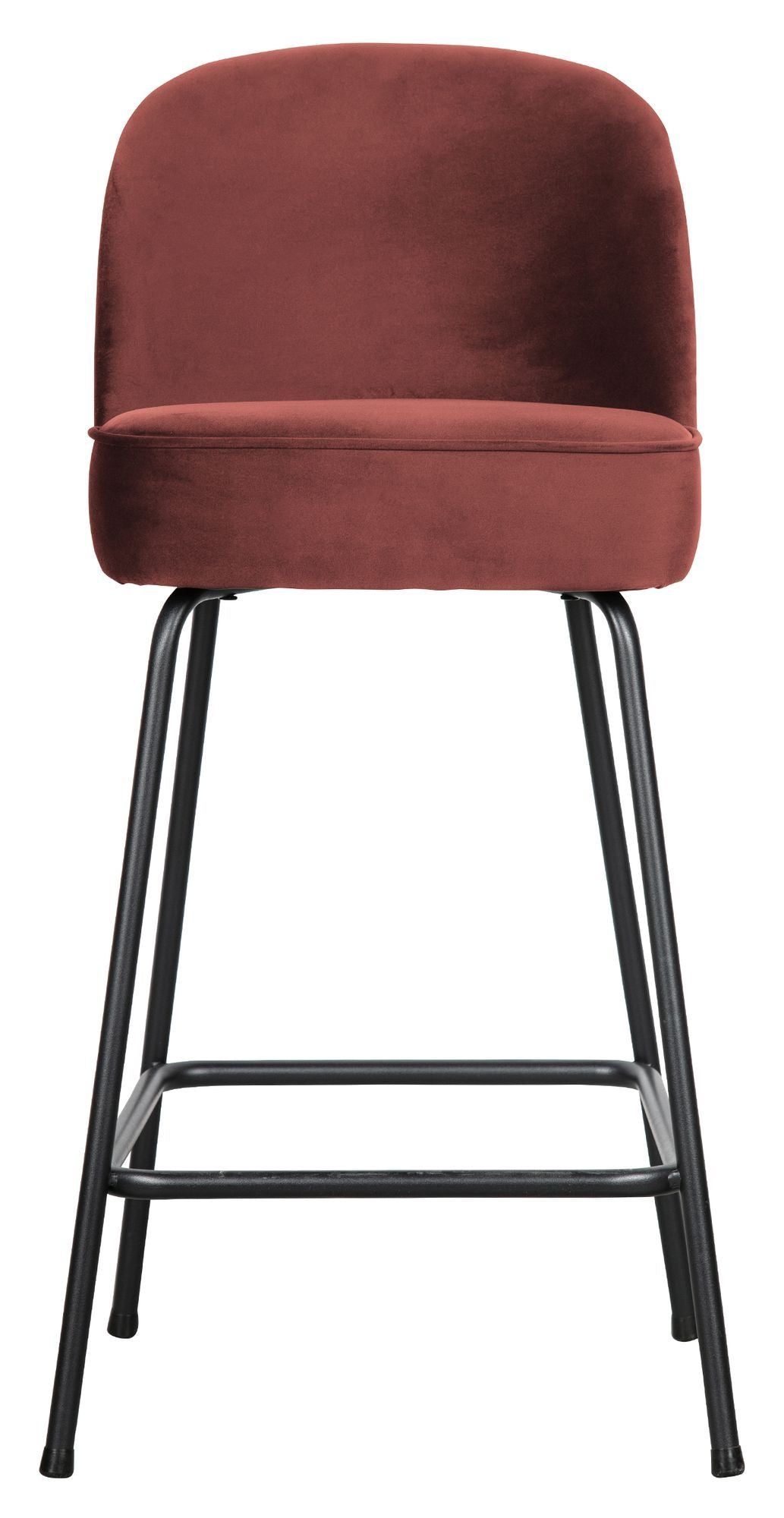 Vogue bar stool 65 - Chestnut Velour, SH: 64cm