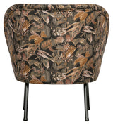 Vogue Lounge Chair - Bouquet Black Velour