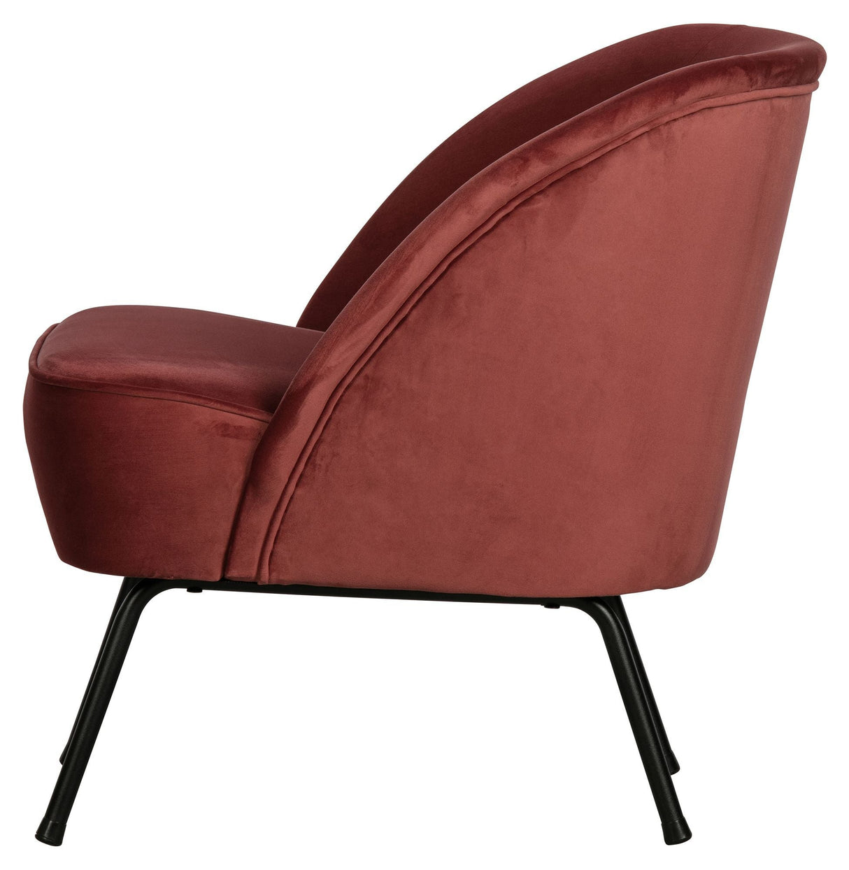 Vogue Lounge Chair - Chestnut Velour