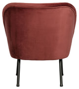 Vogue Lounge Chair - Chestnut Velour