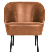 Vogue Lounge Chair, Cognac Recycled Leather