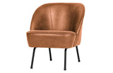 Vogue Lounge Chair, Cognac Recycled Leather