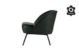 Vogue Lounge Chair, black recycled leather