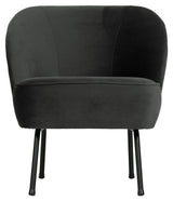 Vogue Lounge Chair, Black Velvet