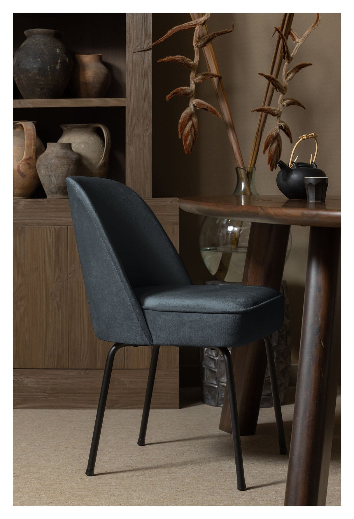 Vogue Dining chair - Blue velvet