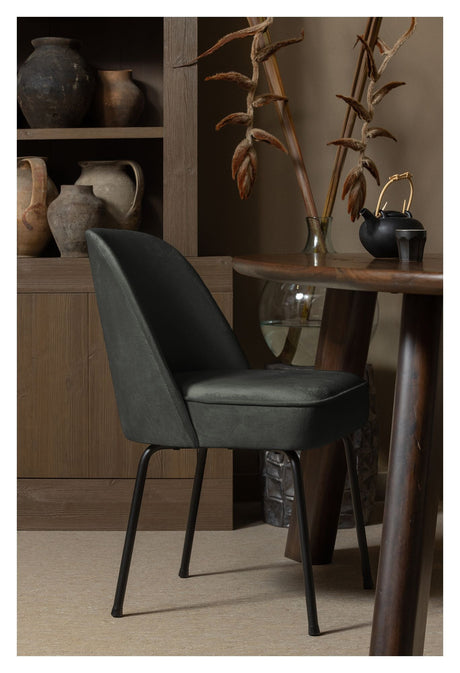 Vogue Dining chair, Dark green velvet