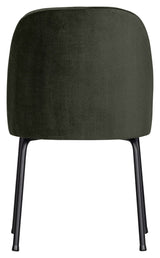 Vogue Dining chair, Dark green velvet