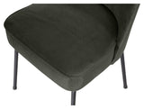 Vogue Dining chair, Dark green velvet