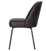 Vogue Dining Chair, Black Leather