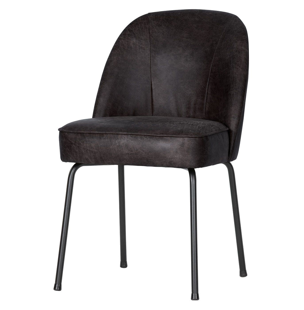 Vogue Dining Chair, Black Leather