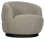 Woolly Lounge Chair with Rotation - Beige