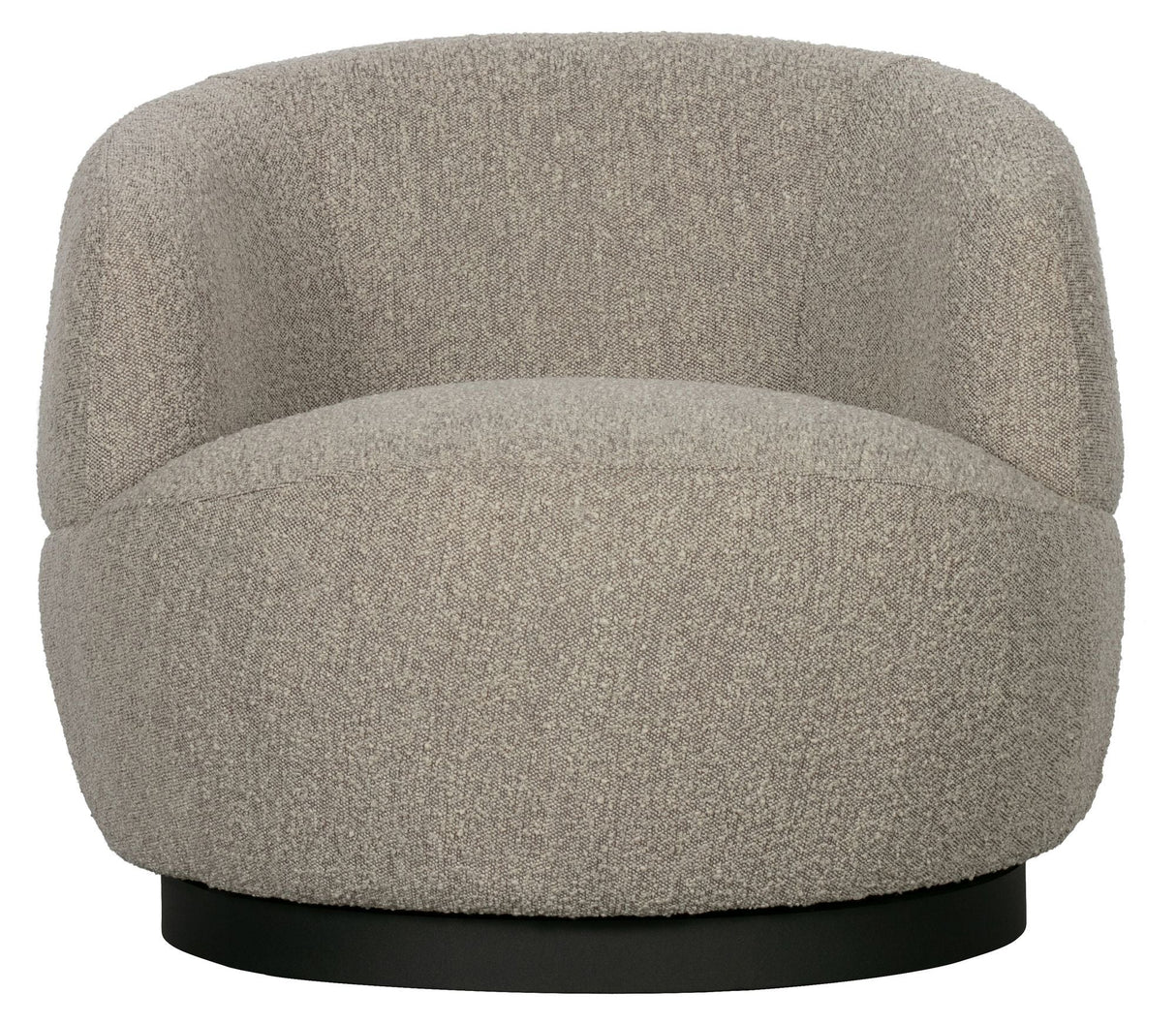 Woolly Lounge Chair with Rotation - Beige