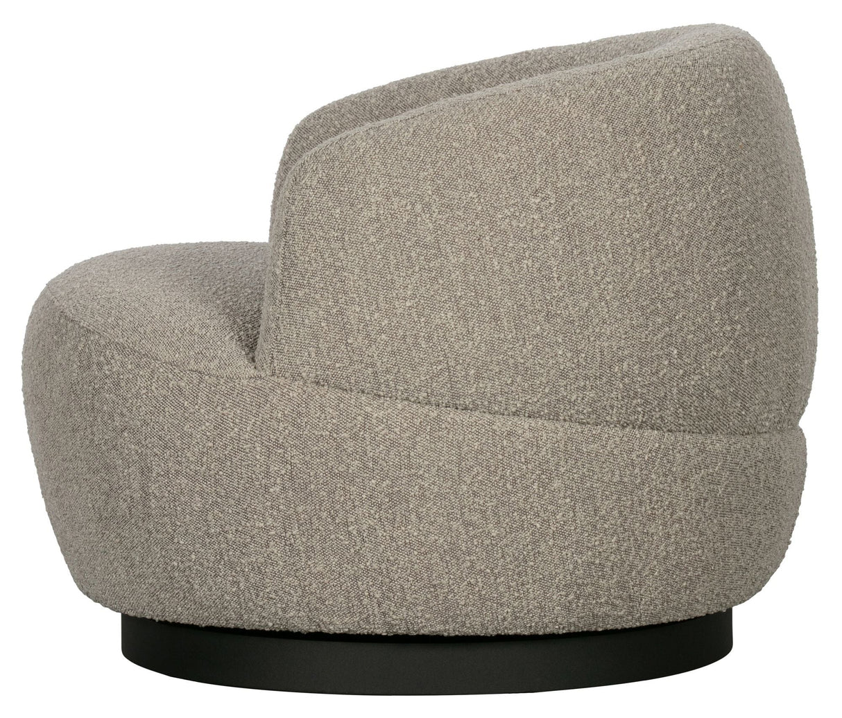 Woolly Lounge Chair with Rotation - Beige