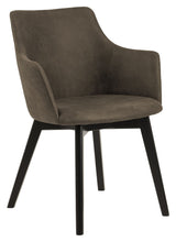 Bess Dining chair with armrests, Olive green