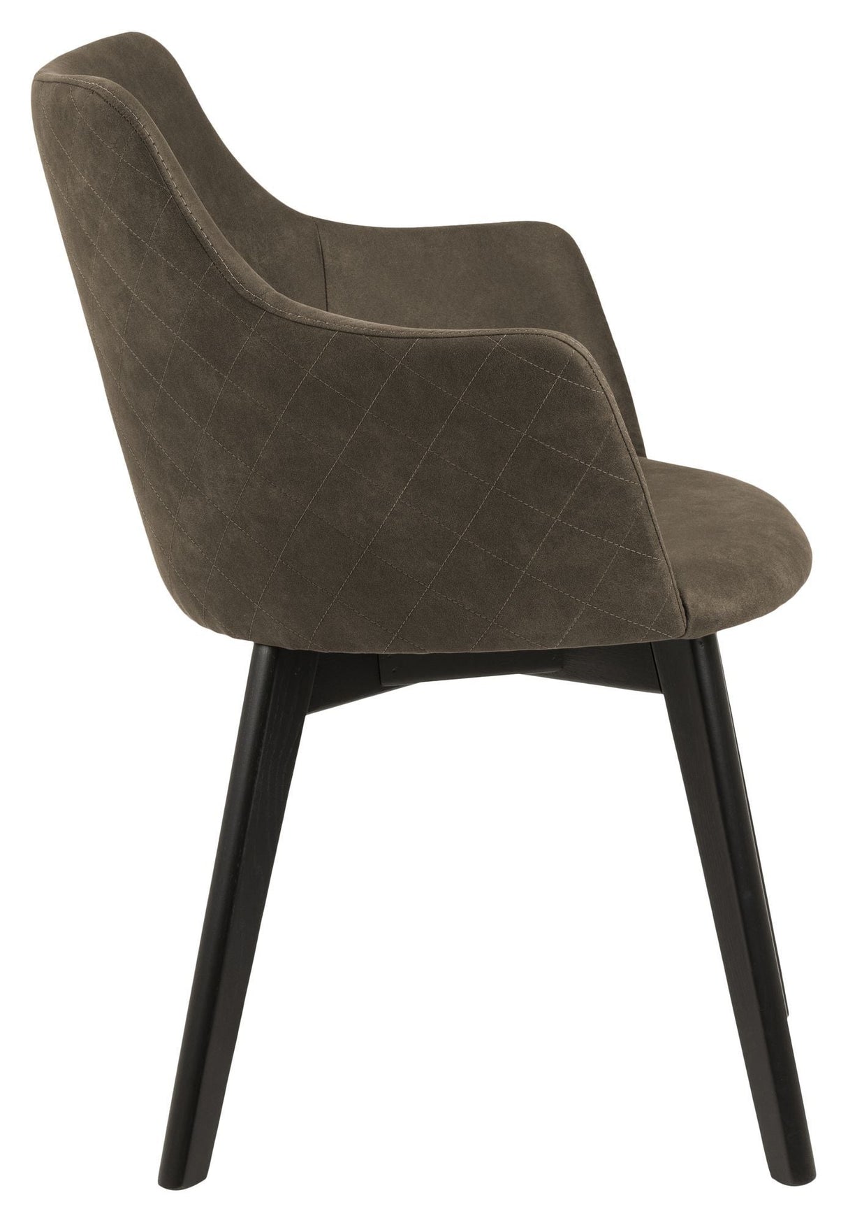 Bess Dining chair with armrests, Olive green