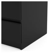 Naia Chest w/5 drawers - Matte black foil