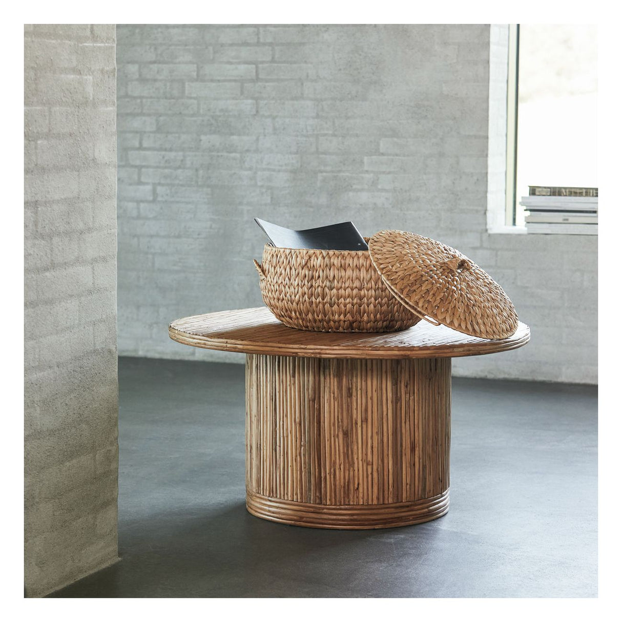 Gro Coffee Table Ø90, Rattan