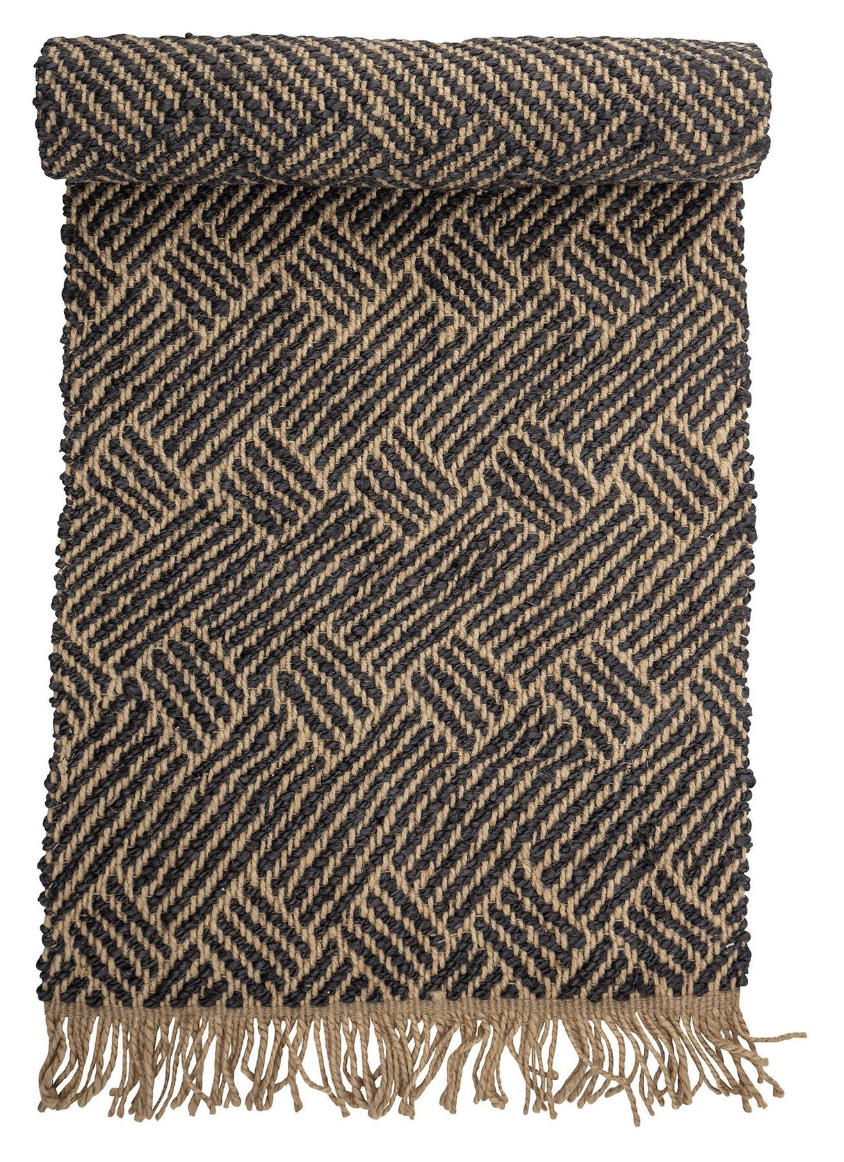 Bloomingville Aby Carpet Black, Jute