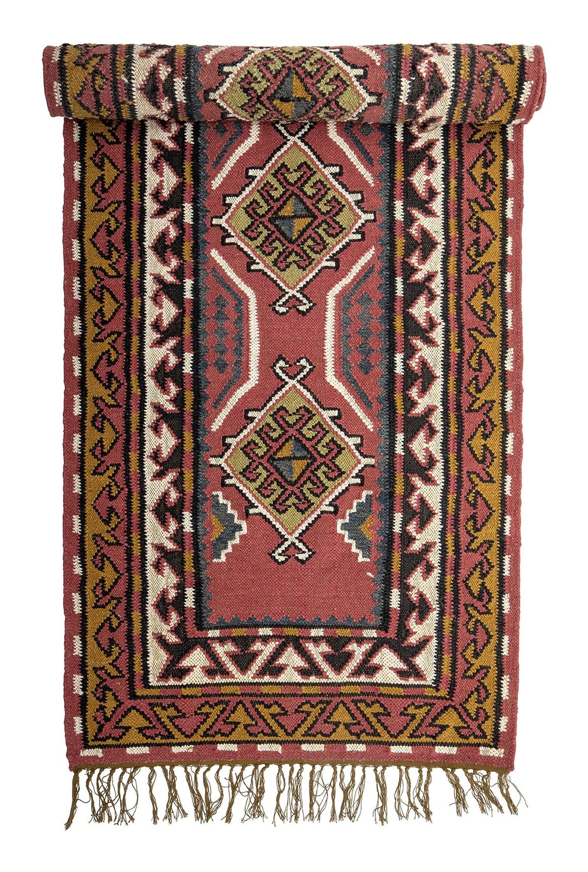 Bloomingville Arsam Rug Rose, Wool, 75x245