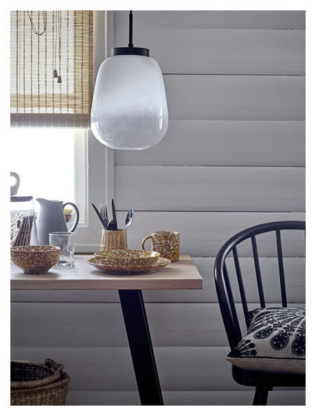 Bloomingville Ece Pendant White, Glass