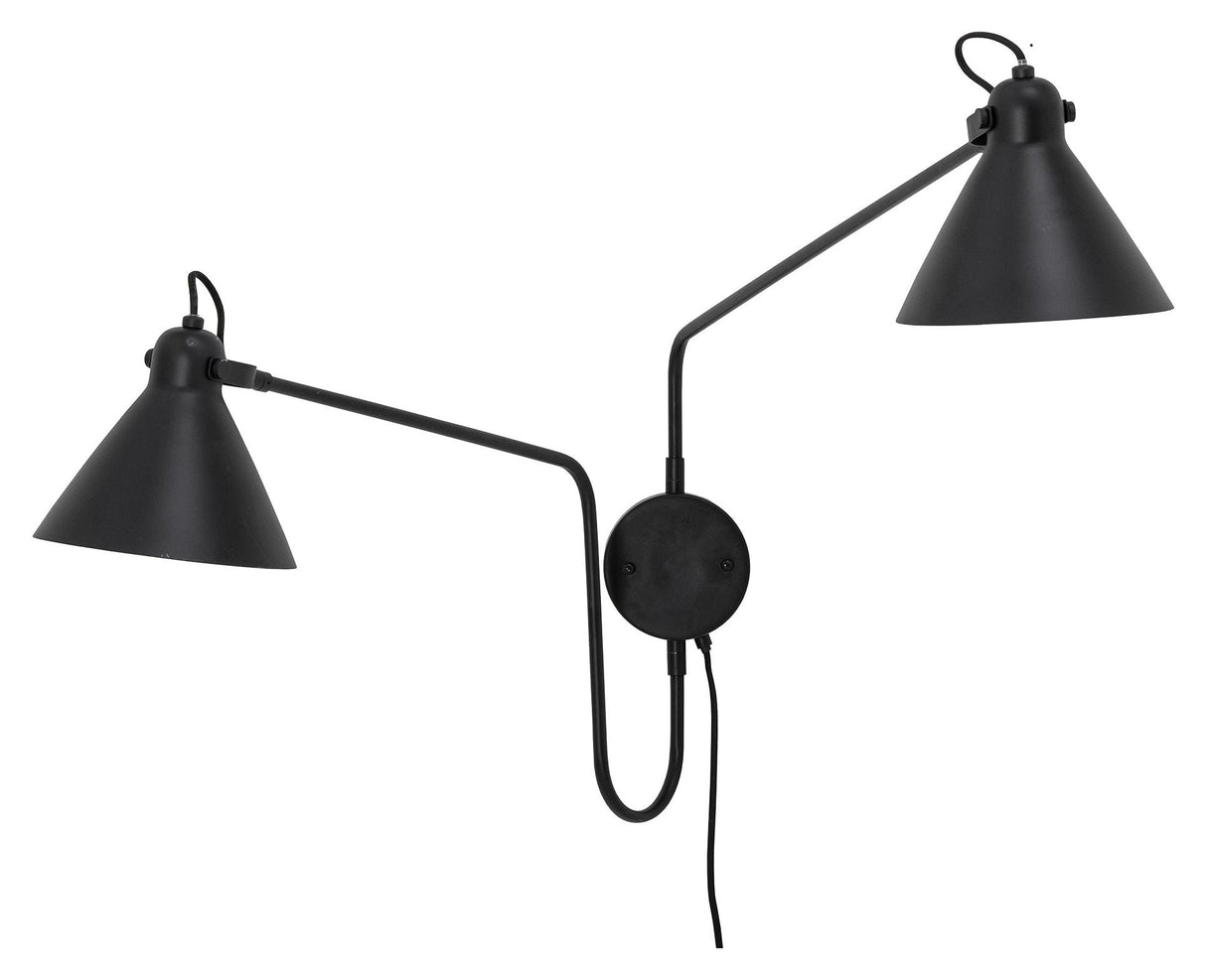 Bloomingville Felicity Wall Lamp, Black, Metal