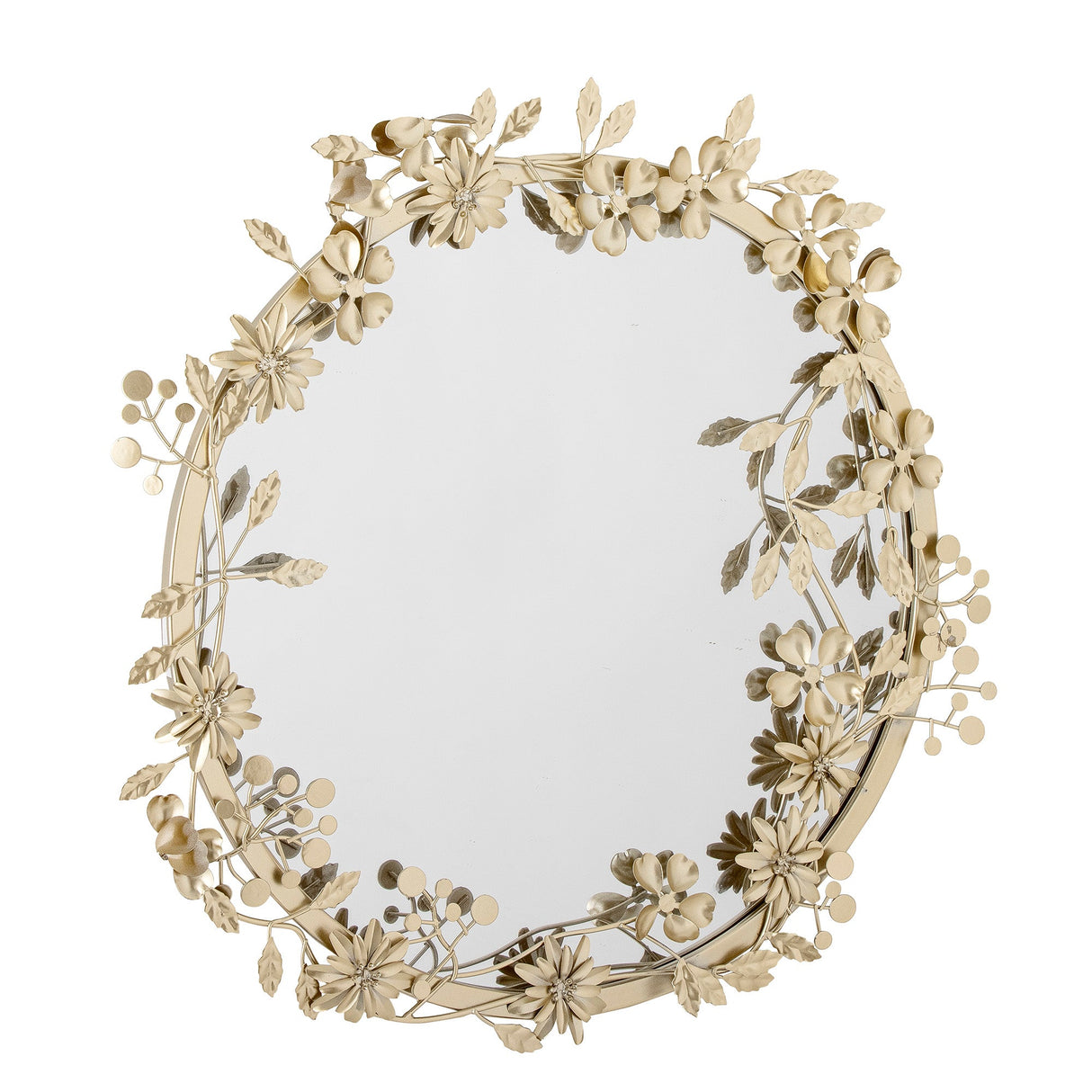 Bloomingville Jenne Wall Mirror, Brass, Metal