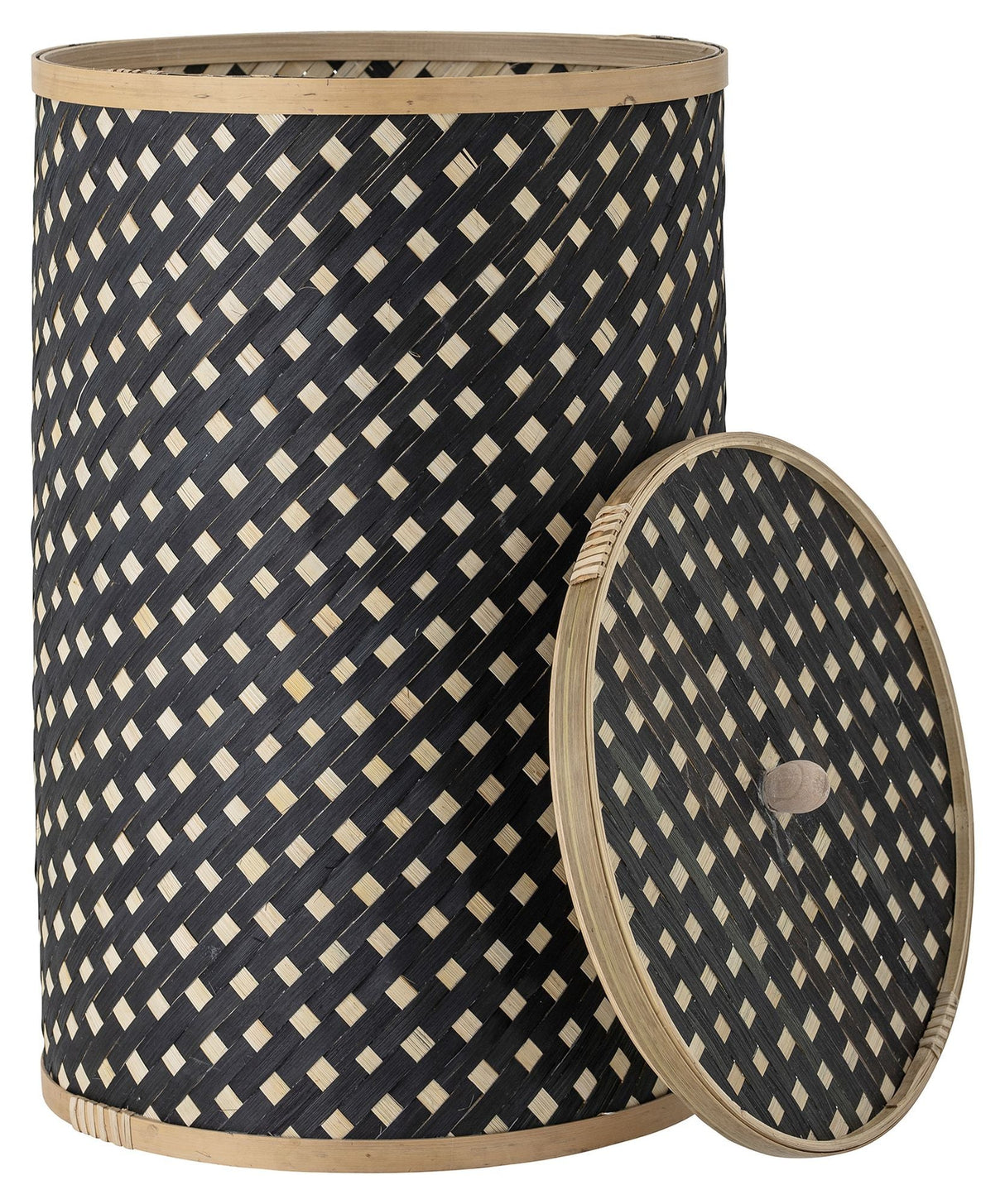 Bloomingville Jud Basket w/Lid, Black, Seagrass