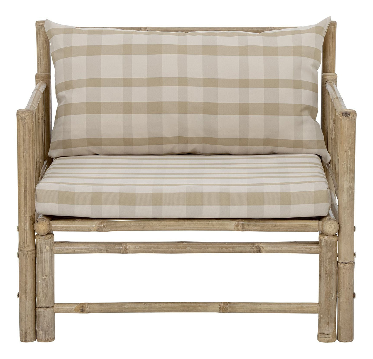 Bloomingville Corfu Lounge Chair with Cushions, Bamboo